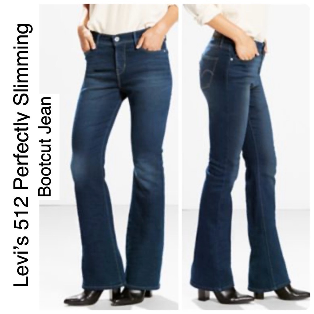 Levi’s Perfectly Shaping 512 Women’s Denim Blue Jeans Size 20W NWOT